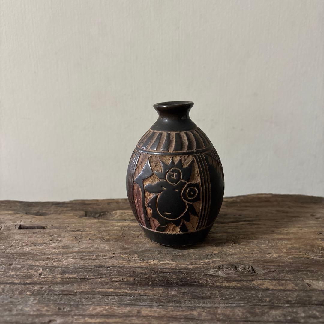 琉球 古典焼 小壺 ③壺屋焼 やちむん 古民芸 アンティーク 骨董品 検