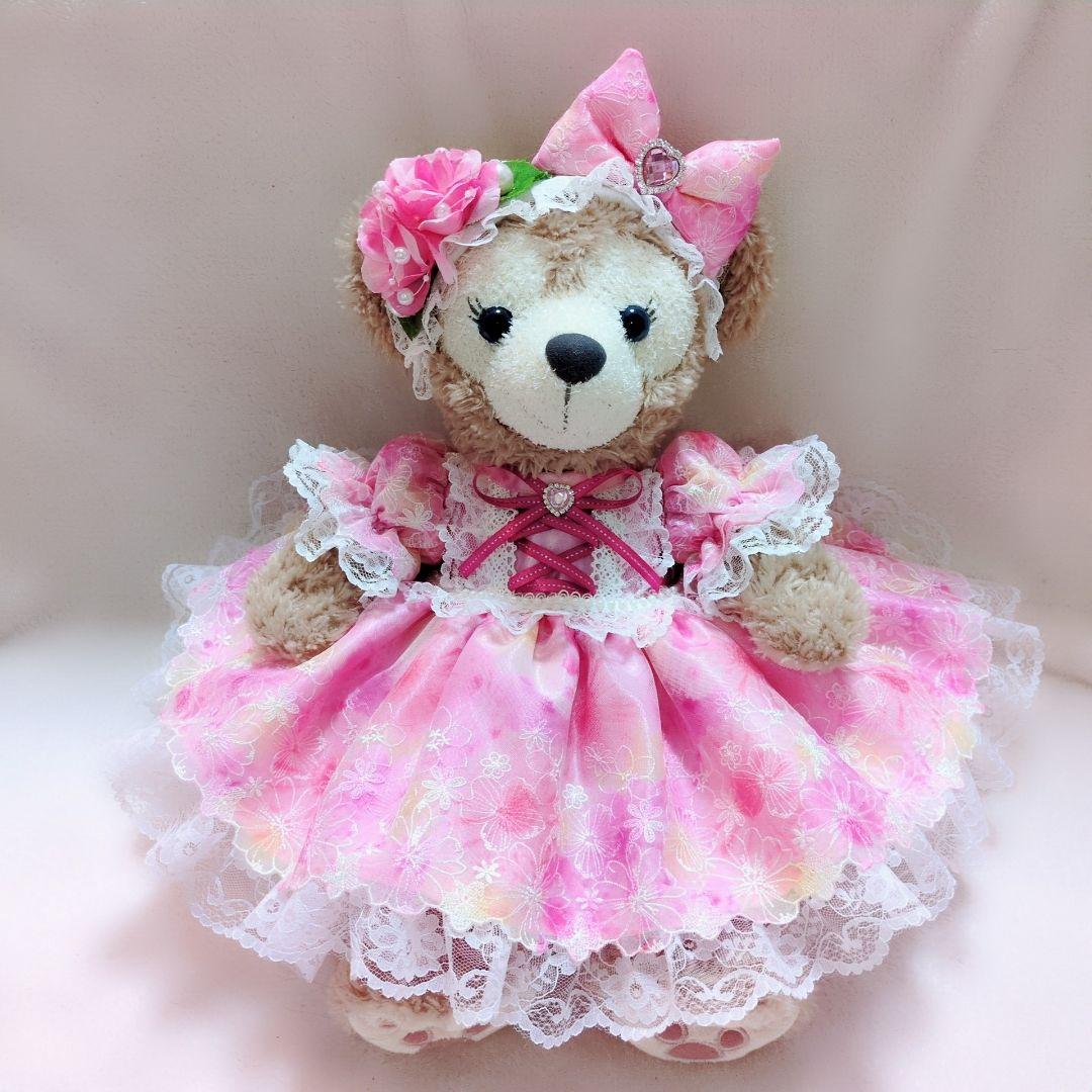 亜鉛　シェリーメイコスチューム　Sサイズ用 ダッフィー*シェリーメイコスチューム☆Sサイズ43cm☆水玉 ・おでかけ