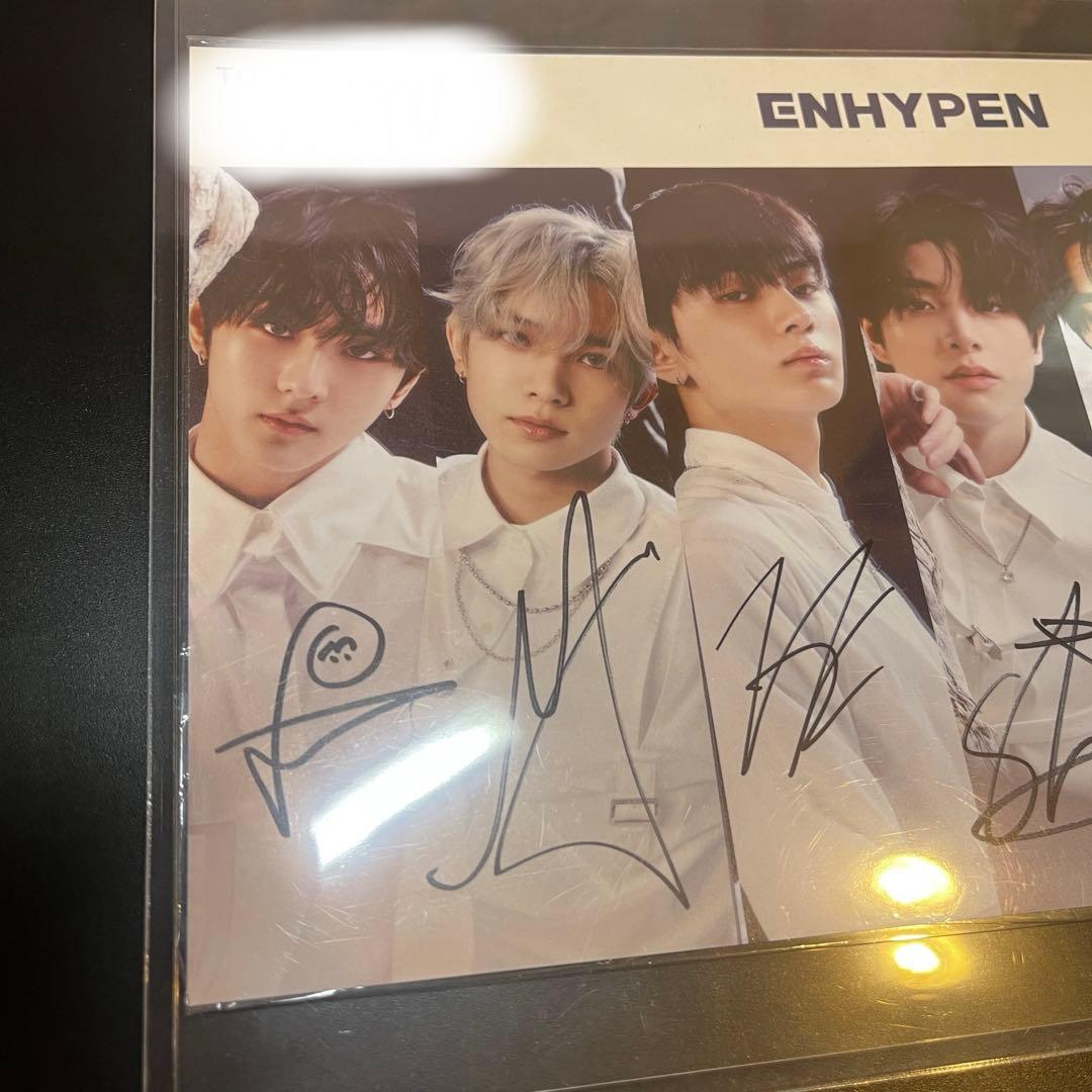 enhypen 全員サイン会 結 直筆サイン ミーグリ - メルカリ