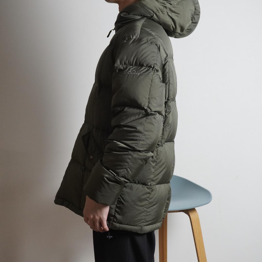Eddie Bauer リバーシブルダウンジャケット オレンジカーキ/YW55