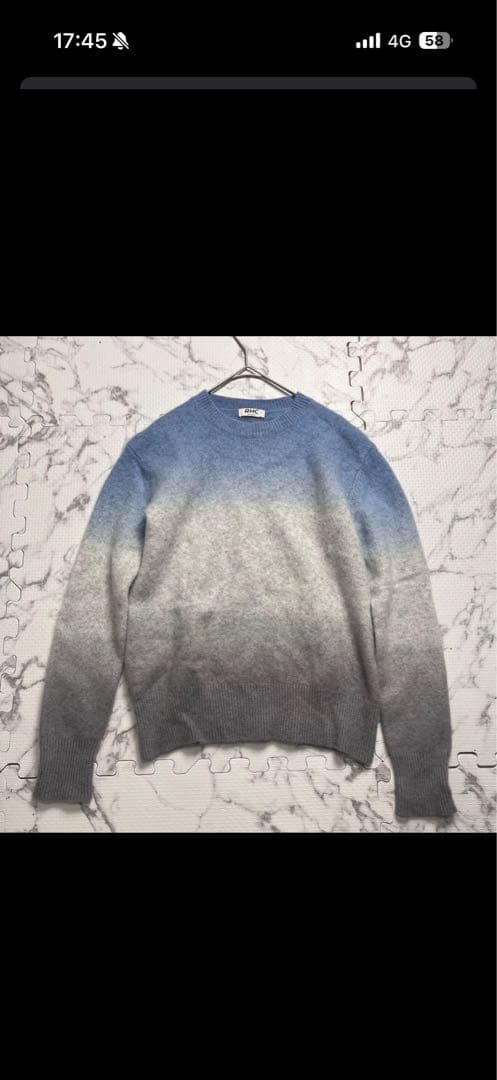 ツ*ー様 希少カシミヤ✨ロンハーマン ニット セーター グラデーション Ssiz Ron Herman（ロンハーマン） Fox Cashmere Knit Pullover フォックス