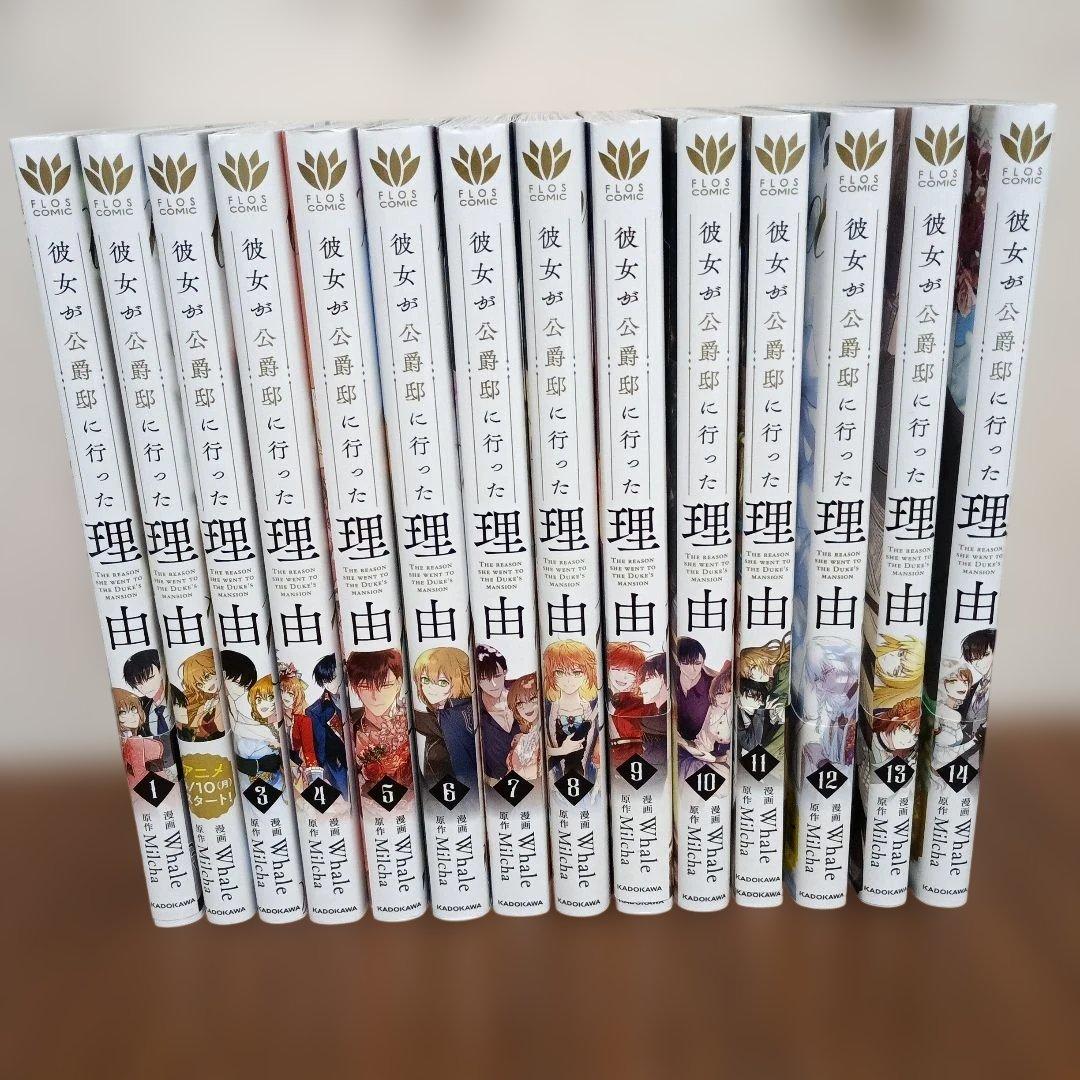 彼女が公爵邸に行った理由 1～14巻　全巻セット 2026年最新】彼女が公爵邸に行った理由 全巻の人気アイテム - メルカリ