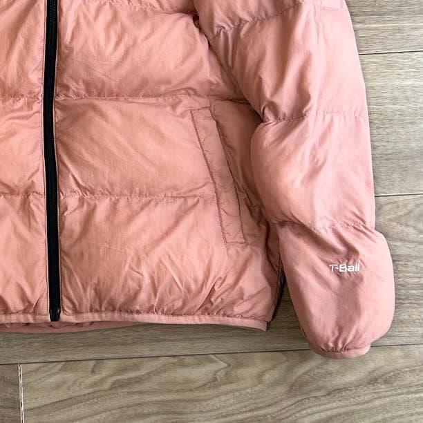 ノースフェイス 中綿ジャケットキッズ160レディースS相当ピンクt-ball