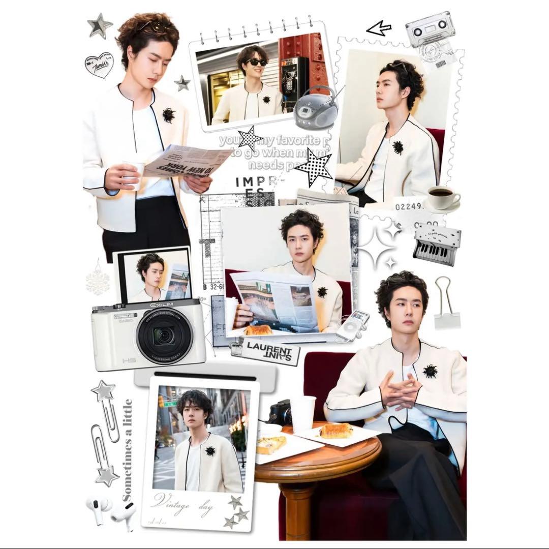 19×25cm 王一博 デザイン 転写耐油防水ステッカー 28枚 - メルカリ