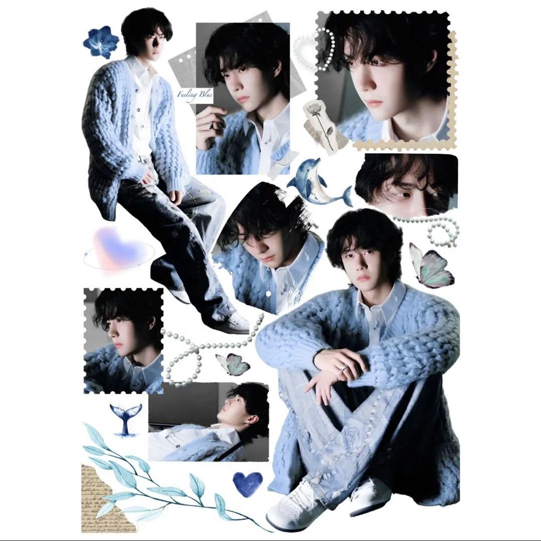 19×25cm 王一博 デザイン 転写耐油防水ステッカー 28枚 - メルカリ