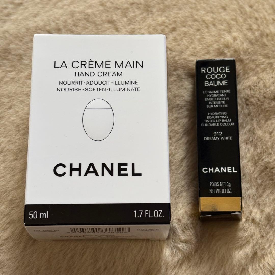 CHANEL LA CRÈME MAIN & ROUGE COCO BAUME ROUGE COCO BAUME SATIN Hydrating beautifying tinted lip balm