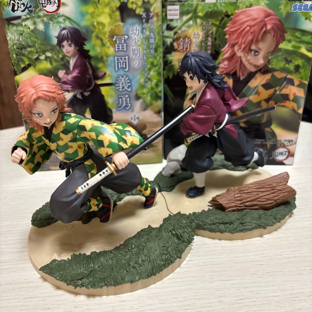 冨岡義勇 錆兎 幼少期フィギュア2点セット - メルカリ