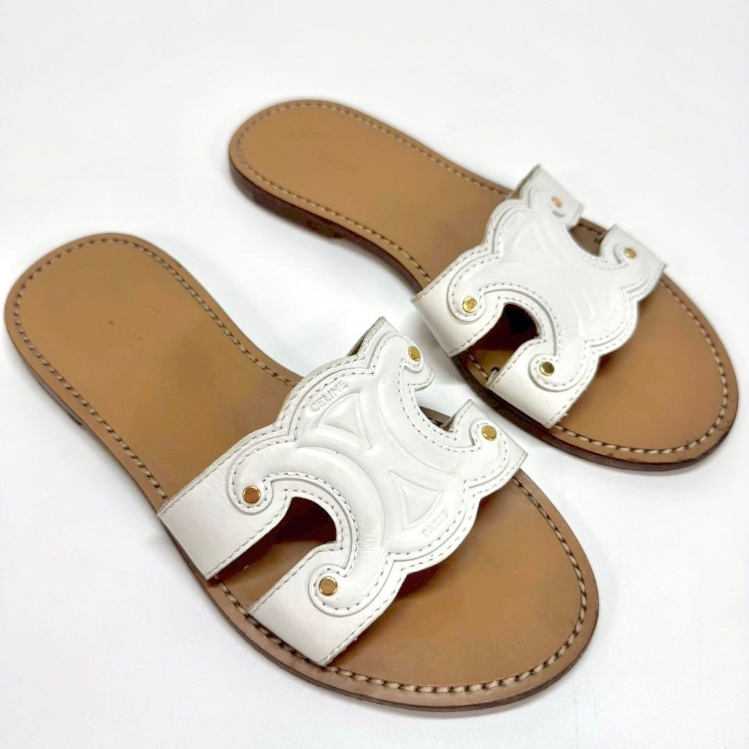 CELINE セリーヌ トリオンフ サンダル ミュール 38 - メルカリ