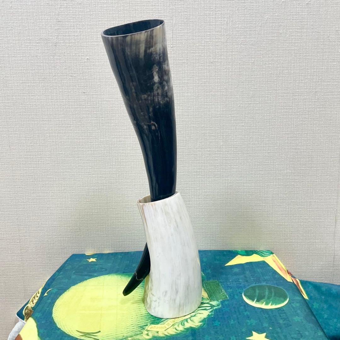 ヴァイキング ドリンキングホーン 角杯 ホーンカップ 400ml 4点セット ヴァイキング ドリンキングホーン 角杯 ホーンカップ 400ml 4点セット