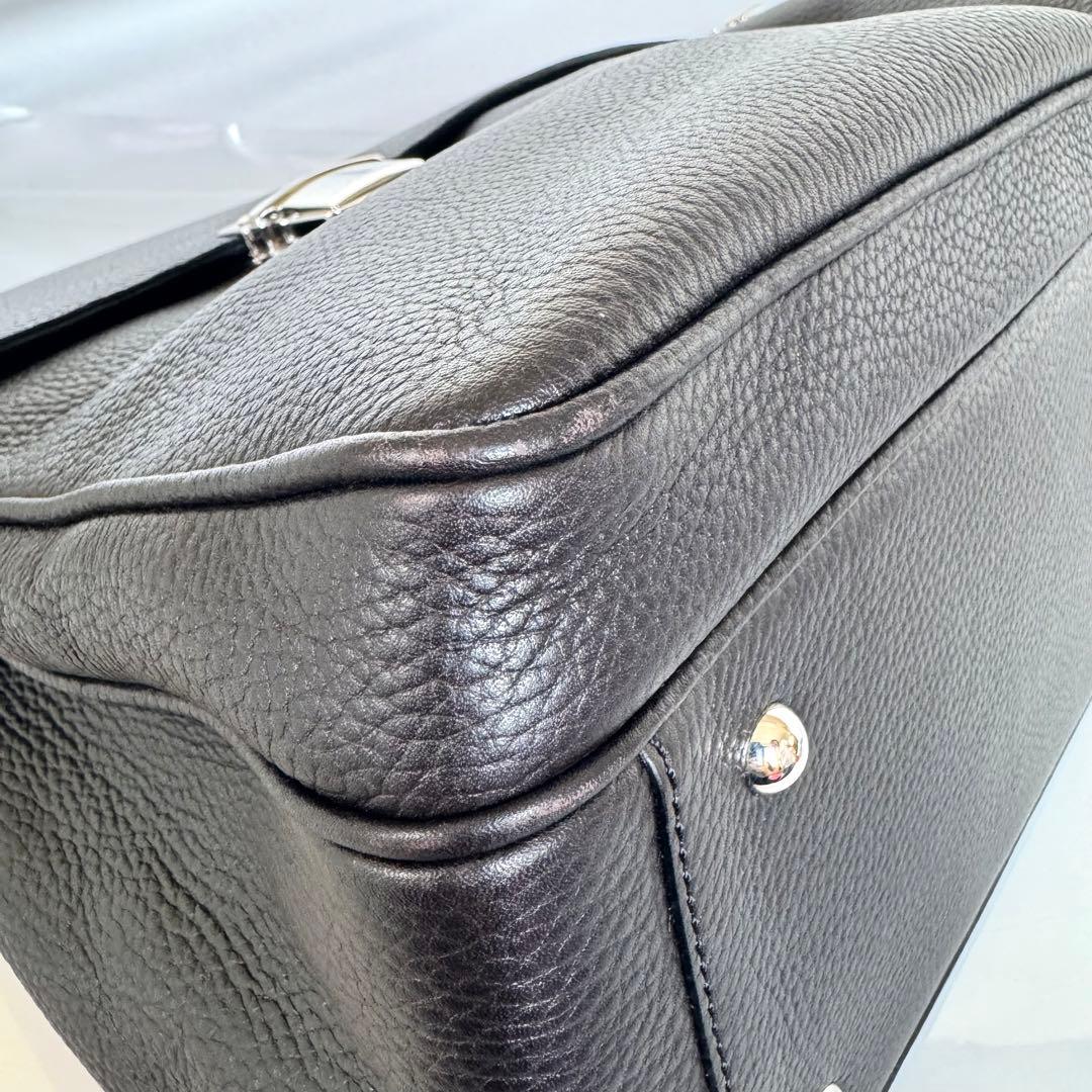 値引不可】カルティエ サントス ビジネスバッグ レザー ダークブラウン