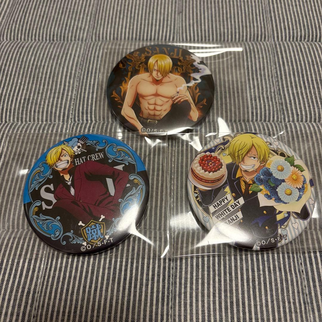 ONE PIECE ワンピース サンジ 輩缶バッジ - メルカリ