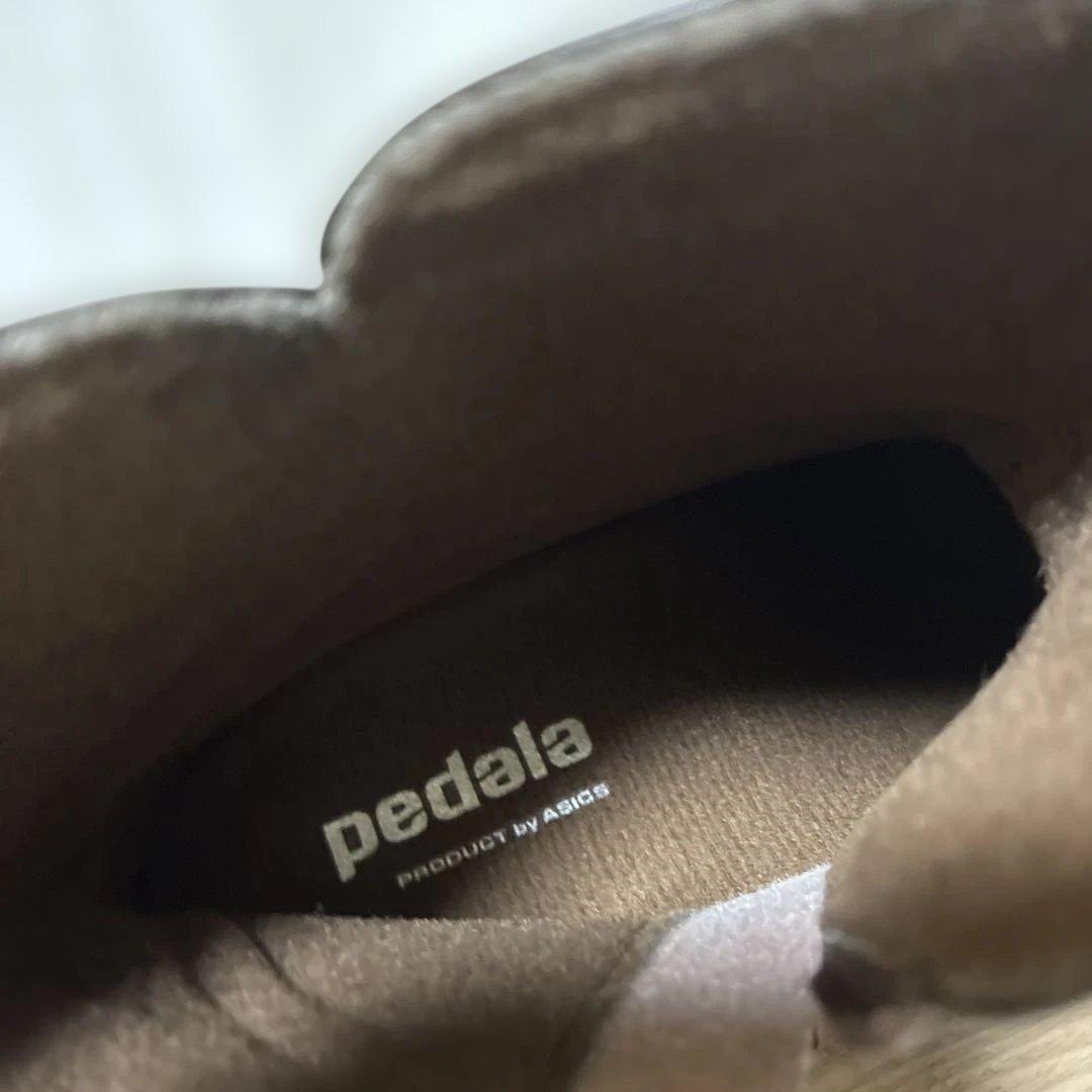 pedala ぺダラ 24cm レザー ショートブーツ ブラウン EEE 茶 - メルカリ