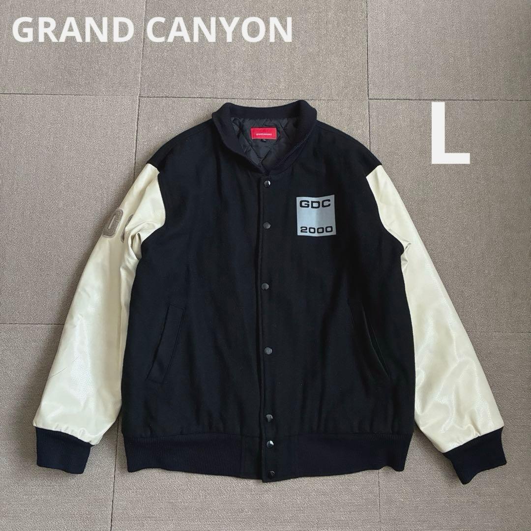 グランドキャニオン ナンバリング スタジャン L 袖レザー GDC 熊谷隆志
