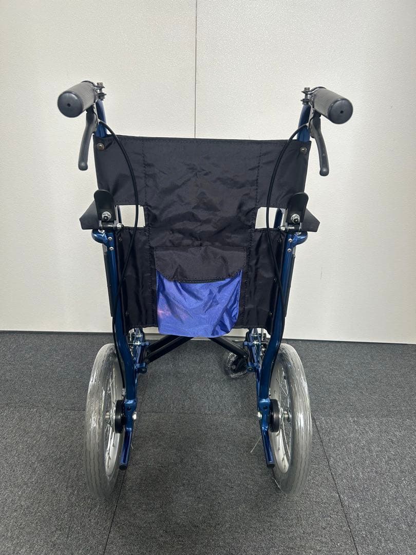 キャリカル PMS-2BU 介助用 ブルー 車椅子 軽量 コンパクト - 車椅子