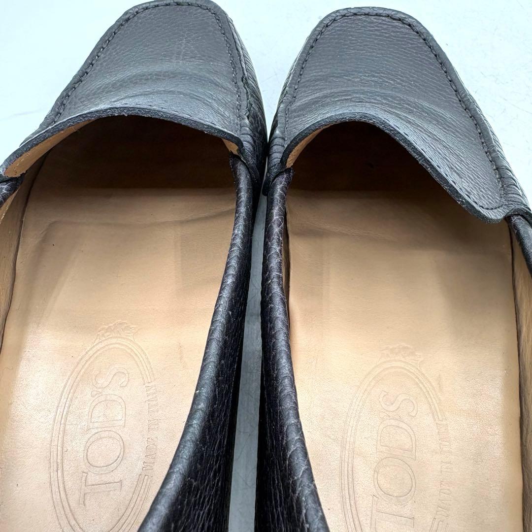 TOD'S ゴンミーニ ドライビング 【5.5】 シボ ブラック コブラブァンプ