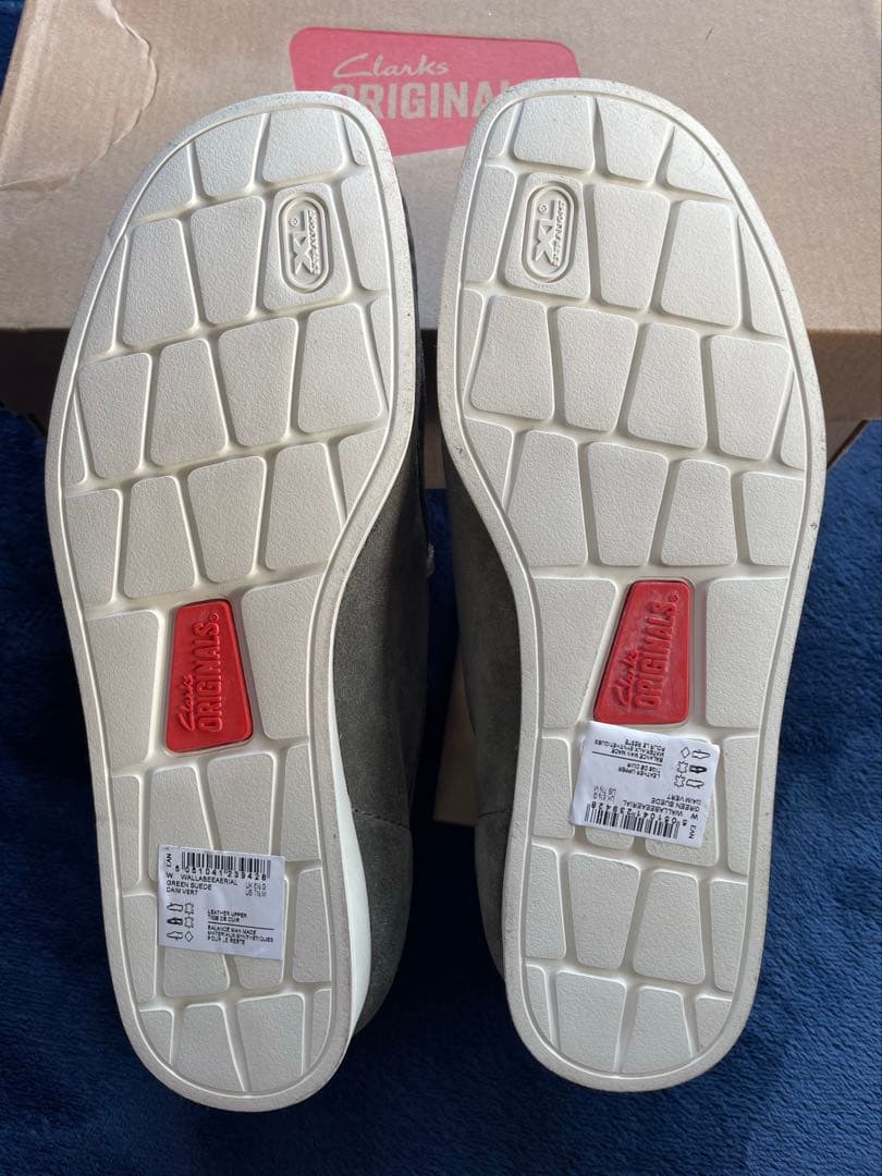 未使用】クラークス ワラビー エアリアル グリーン スエード UK6 1/2