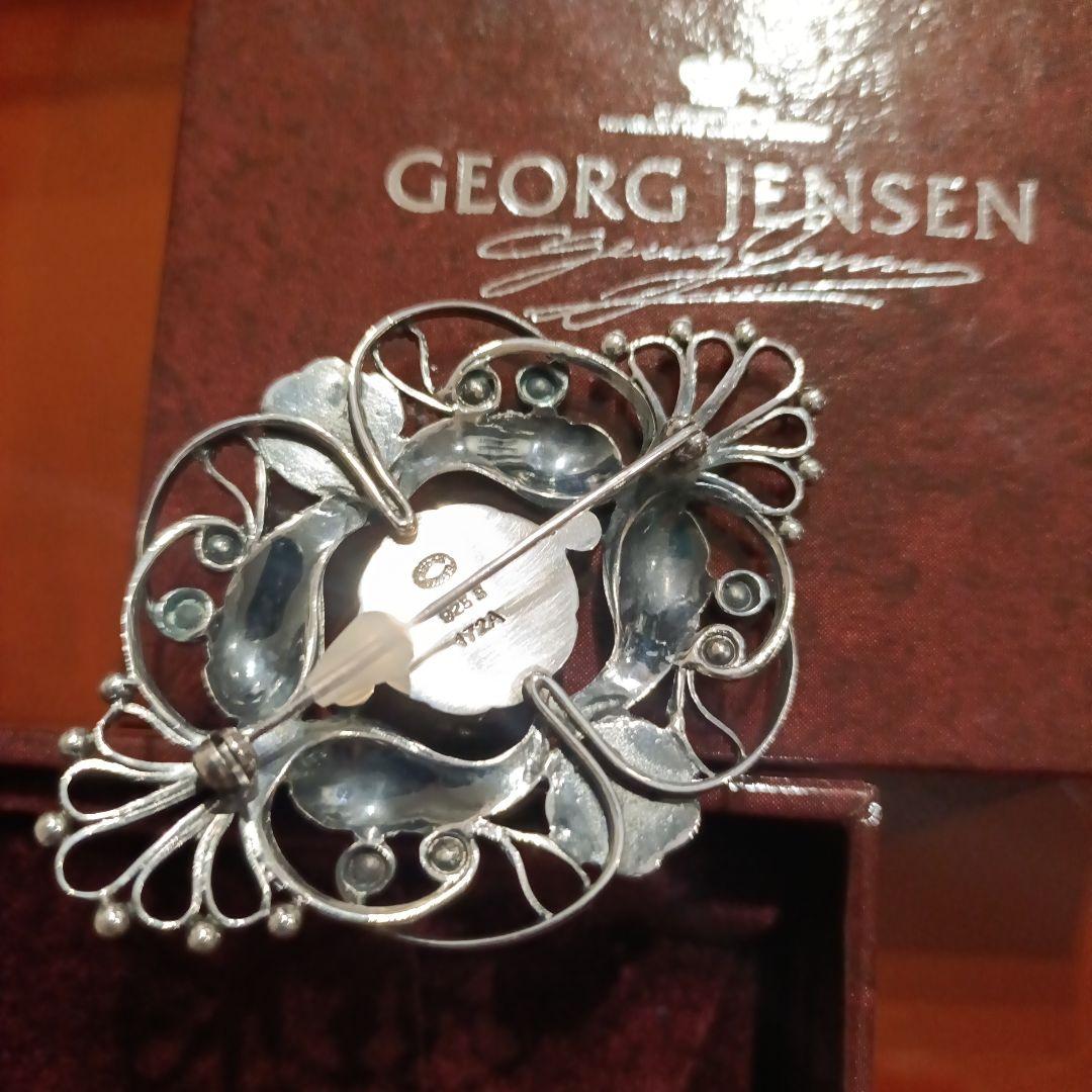 ほぼ未使用 Georg Jensen ブルームーンストーン ブローチ172A - メルカリ
