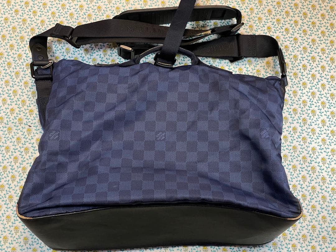 ジ*ニ様 LV ルイヴィトン ダミエ チャレンジカップ ソラーノ ネイビー