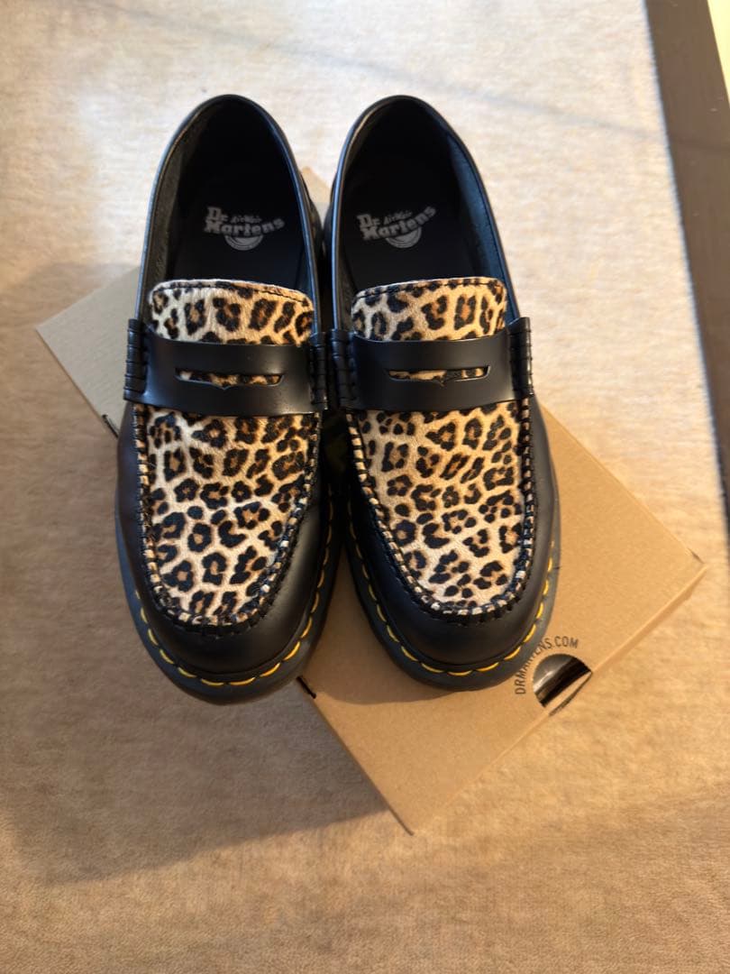 ジ*ン様 Dr. Martens ヒョウ柄 ローファー Dr.Martens(ドクターマーチン) / ローファー/26.5cm/BLK/ブラック/黒