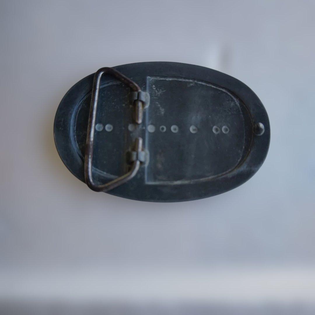 ビンテージ ベルトバックル クジラ 船 彫刻 楕円 アンティーク - メルカリ