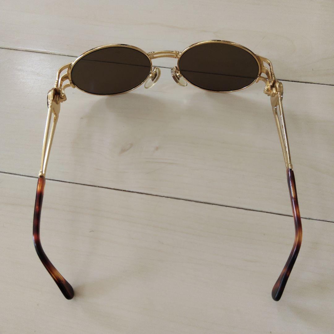 美品】FENDI フェンディ ゴールドフレーム ブラウンレンズ サングラス