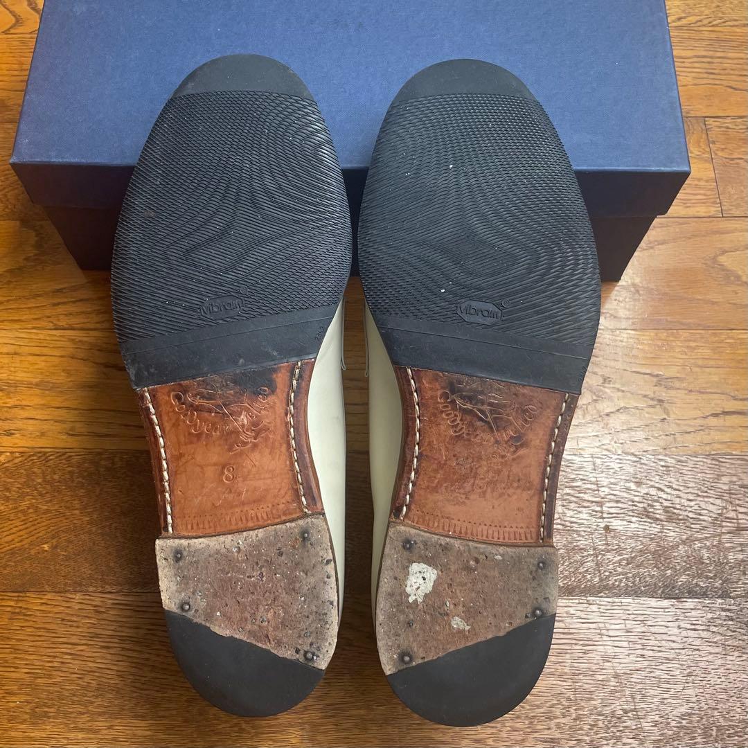 ジャランスリウァヤ 美品 98589 コインローファー ベージュ ホワイト 8