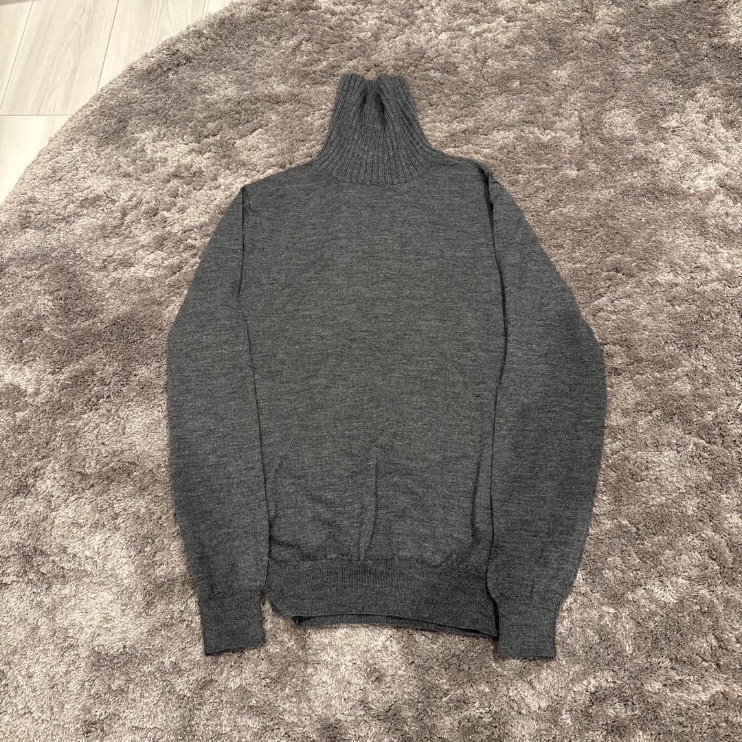 クルチアーニ　グレー　タートルネック　ニット　48サイズ　ウール Cruciani / クルチアーニ】 Turtle Neck Sweater (タートルネック