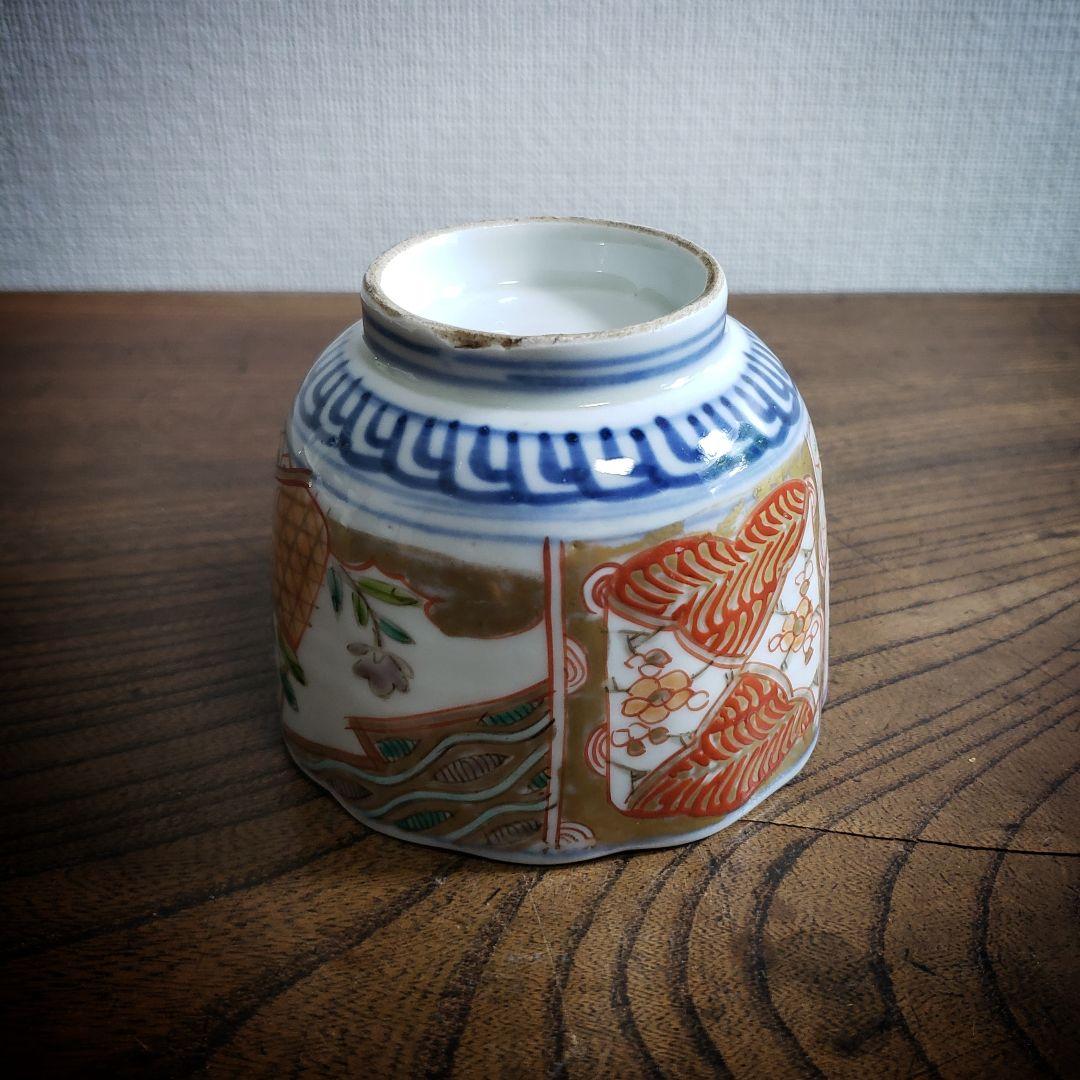 蕎麦猪口 向付 古伊万里 江戸 明治 花籠 訳あり - メルカリ