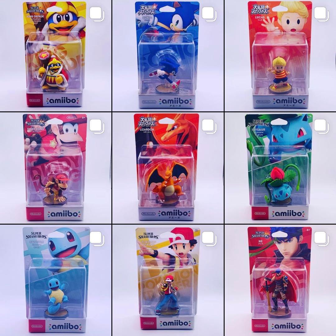 初版裏キャラ絵・タグ無し】amiibo 大乱闘スマッシュブラザーズ