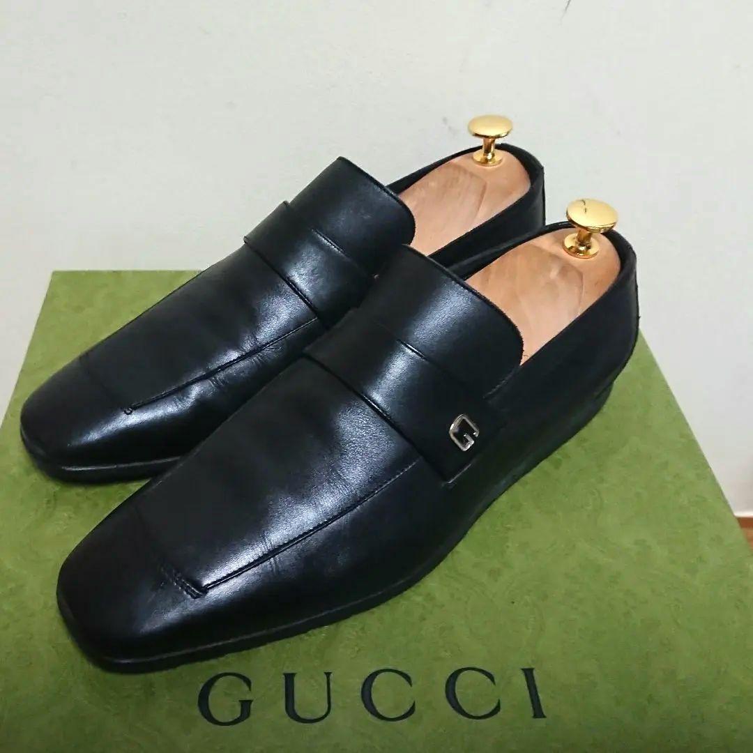 GUCCI ローファー ビジネスシューズ ローファー 黒 39 EJ - メルカリ