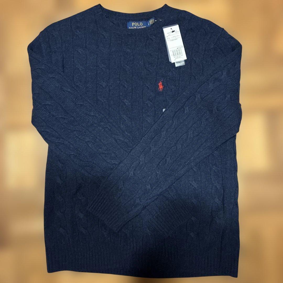 新品未使用　POLO RalphLauren ケーブルウールニット　Lサイズ POLO RALPH LAUREN（ポロ・ラルフローレン） ニット セーター ケーブル