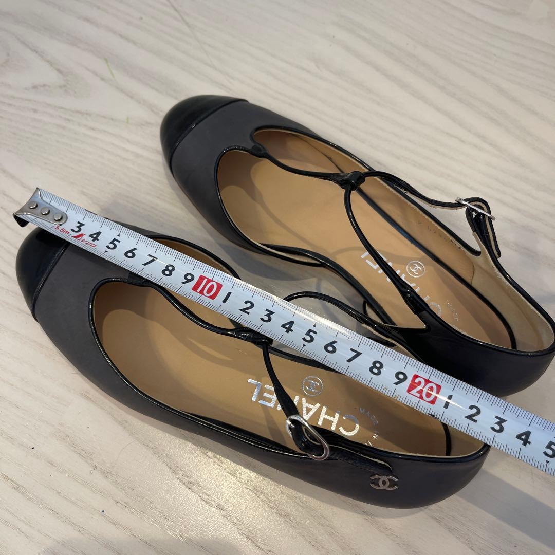 シャネル CHANEL G28651 フラットシューズ 35 1/2C