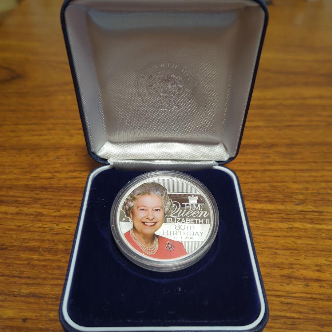 2006年エリザベス2世生誕80周年記念1ドル カラー 銀貨 オーストラリア エリザベス2世酉の年記念1ドル銀貨|オーストラリア|コレクターズ