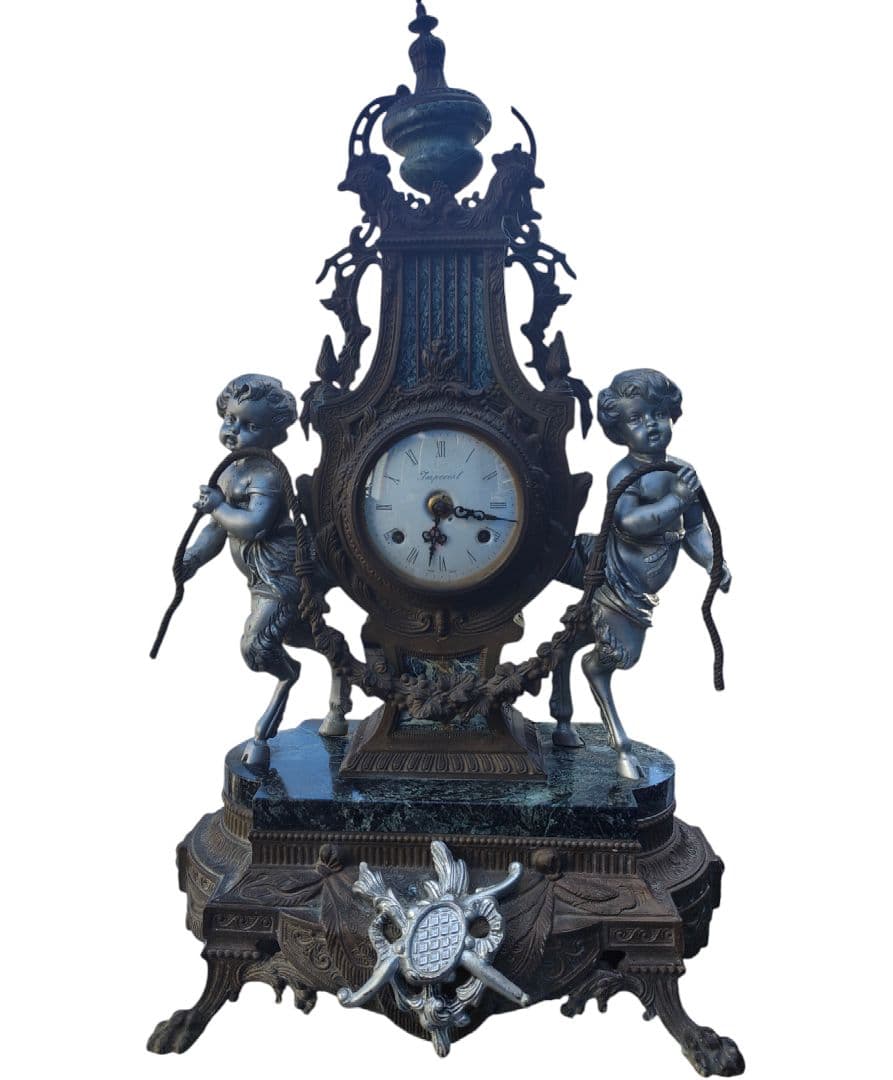 イタリア インペリアル Imperial製 大理石 置時計 高級 天使 Yahoo!オークション -「大理石置時計」の落札相場・落札価格