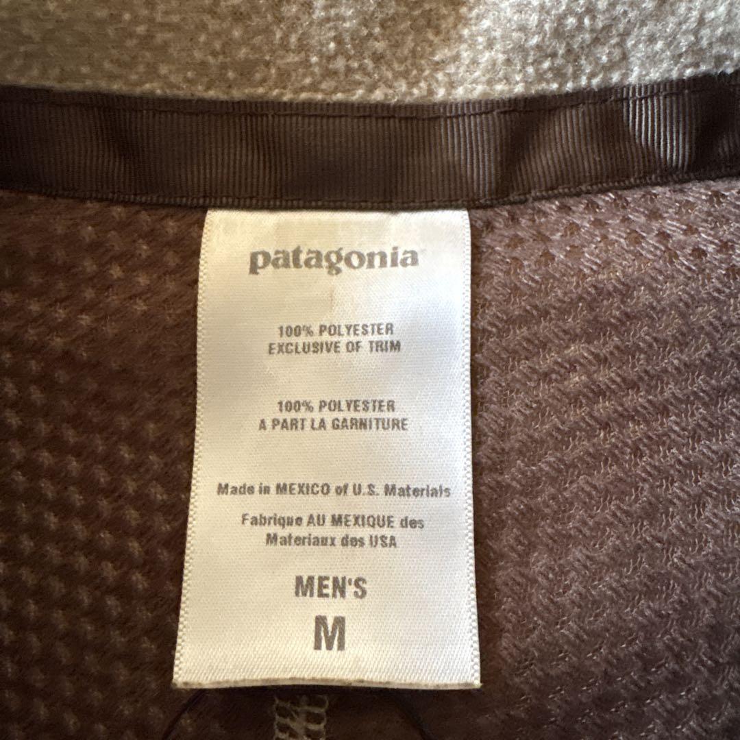 00s パタゴニア フリースベスト ベージュ ブラウン レトロx 23045
