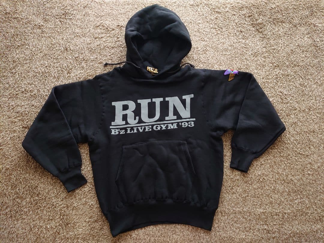 b'z LIVE GYM 1993 run ツアー パーカー 稲葉浩志 松本孝弘 - メルカリ