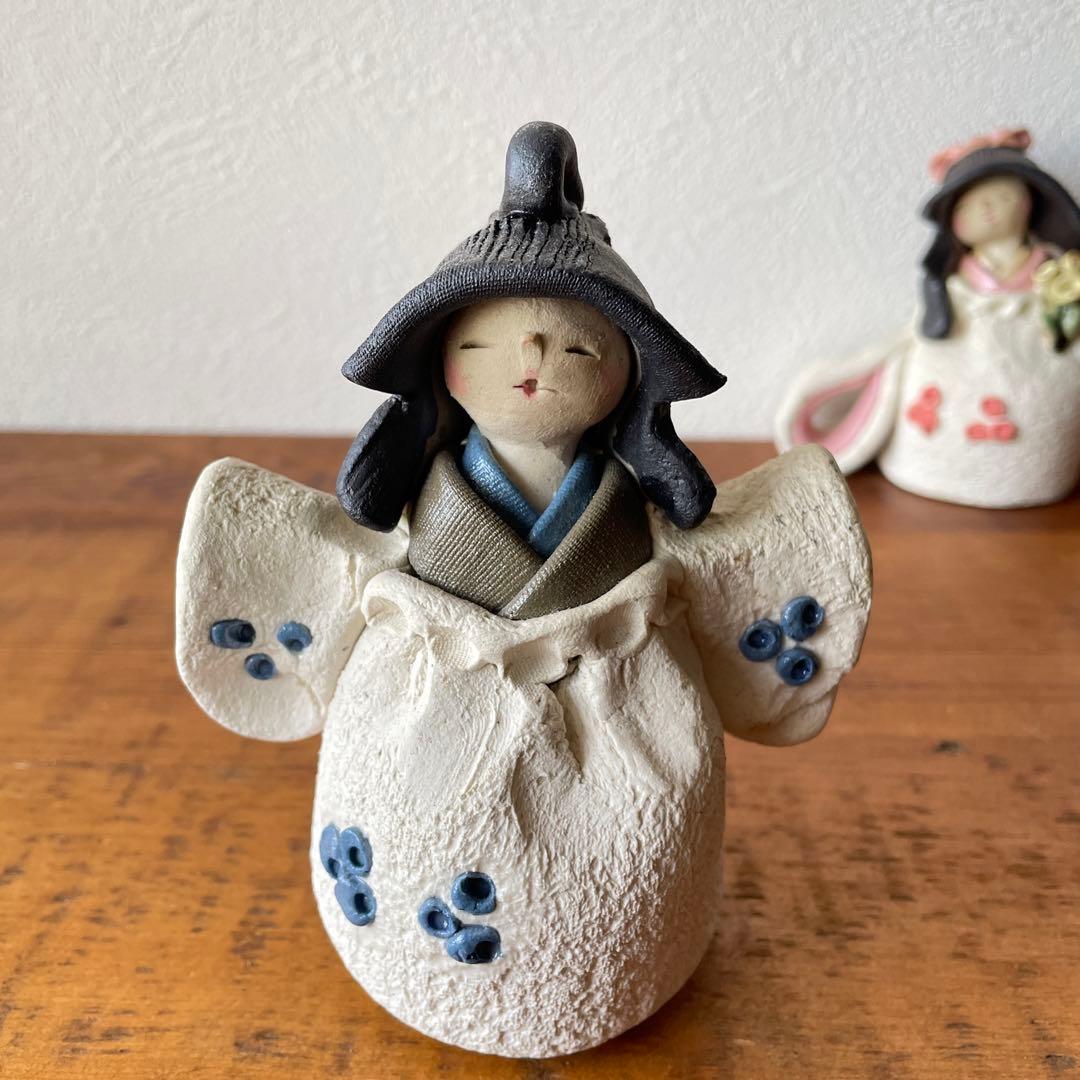 希少 陶器 焼き物 水野雅子 作家作品 雛人形 瀬戸焼 伝統文化 芸術 民