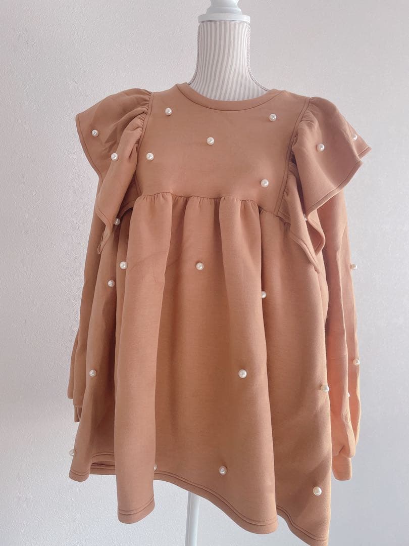 MARREY ME マリーミー　パール　ボンディング　スウェット　キャメル 2026年最新】marryme パールスウェットの人気アイテム - メルカリ