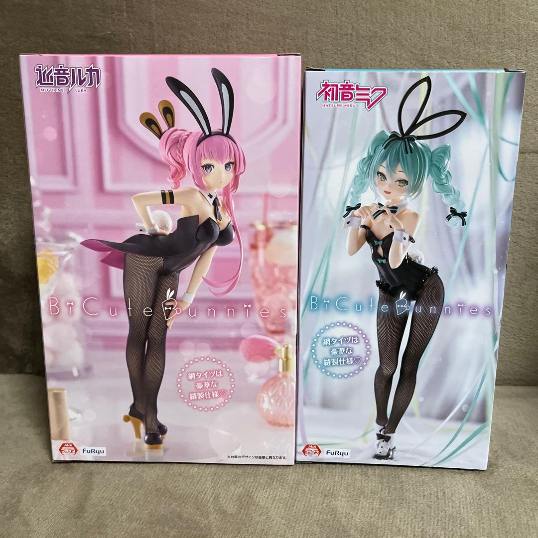 初音ミク 巡音ルカ BiCute Bunnies Figure 黒バニー - メルカリ