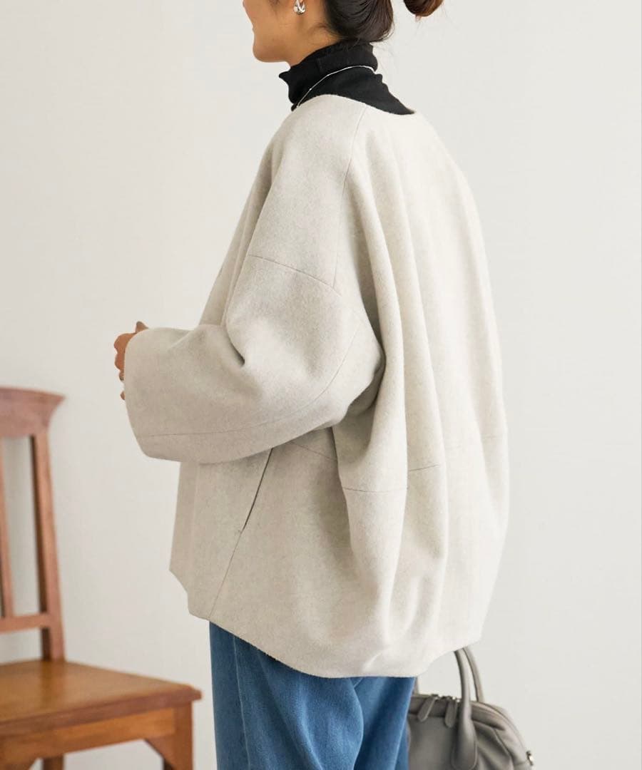 oka＊kon様専用⭐︎BEARDSLEY後ろぷっくりウールショートコート - メルカリ