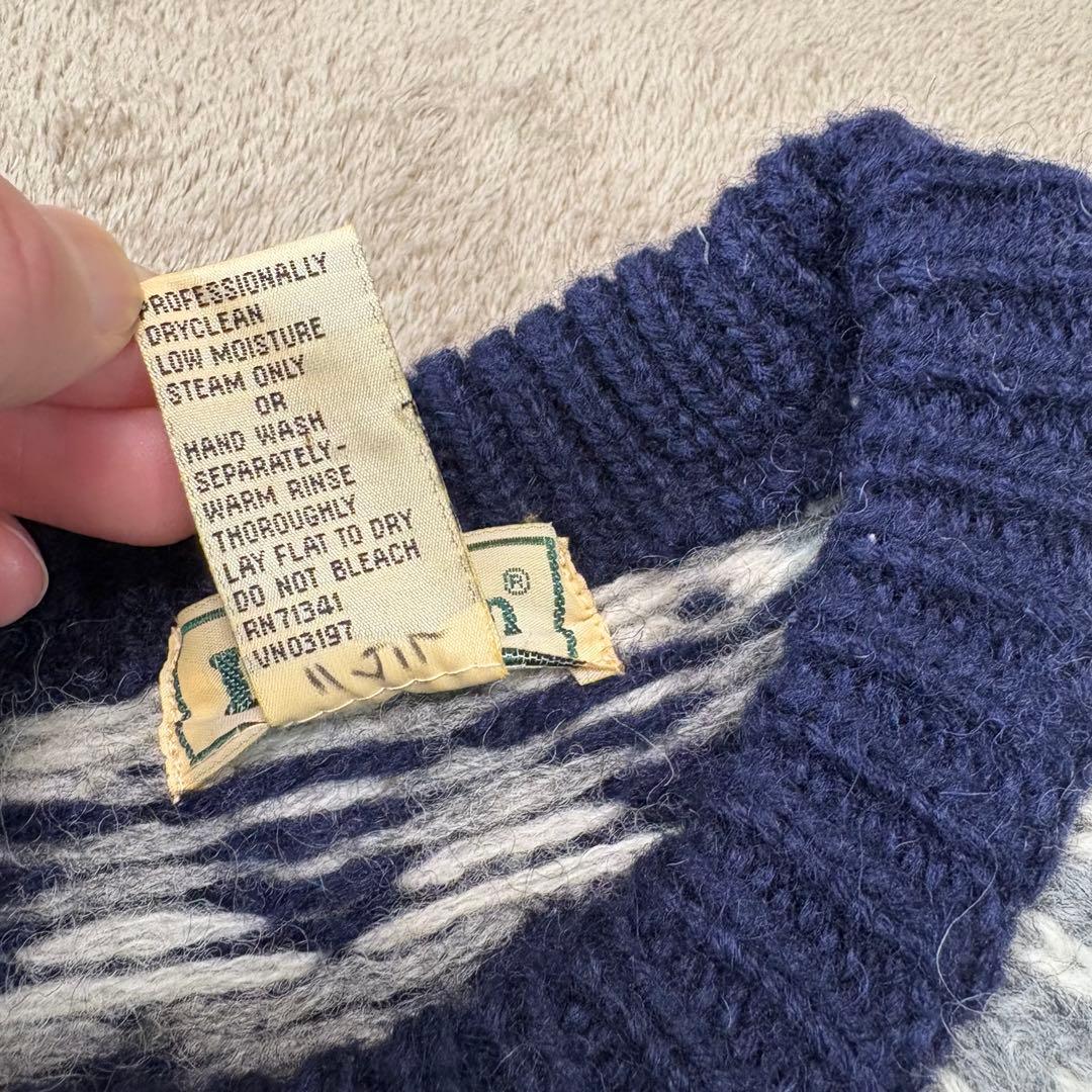 極稀少】LL.Bean 80-90s ヴィンテージノルディックニット セーター