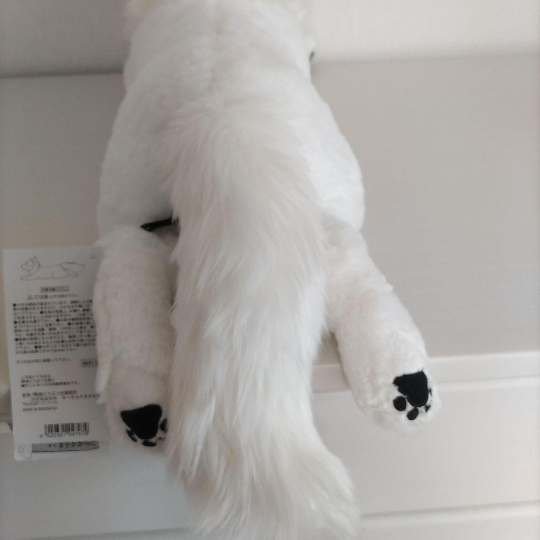 ホッキョクオオカミぬいぐるみ ひざおおかみ 那須どうぶつ王国 - メルカリ