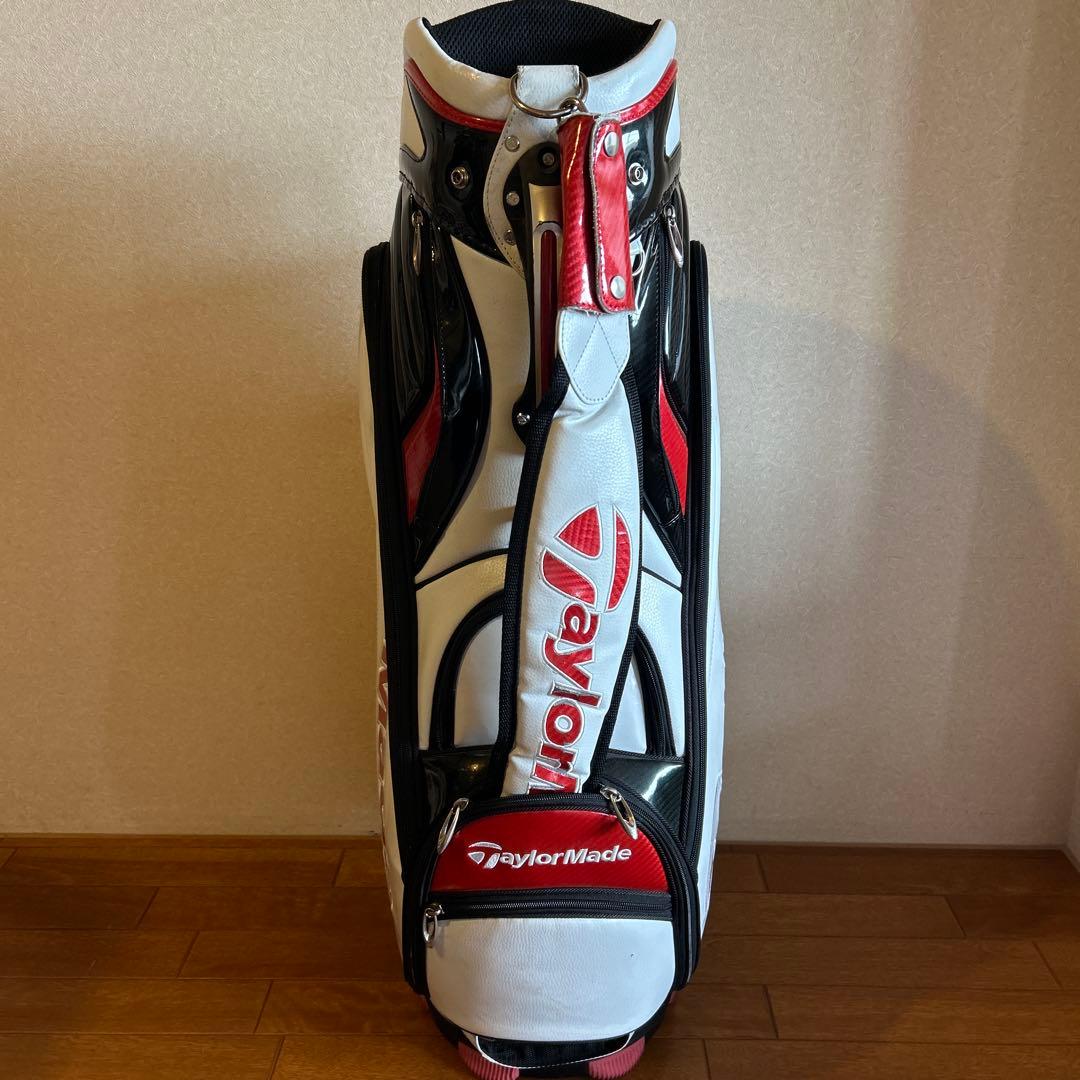 TaylorMade キャディバッグ ホワイト/レッド - メルカリ