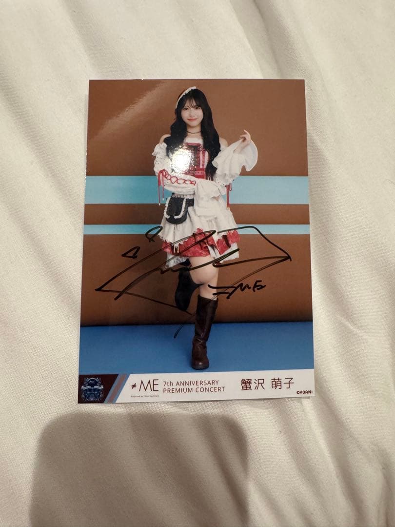 ノイミー ≠ME 蟹沢萌子 全国ツアー2025衣装② 海賊衣装 ヒキ 直筆