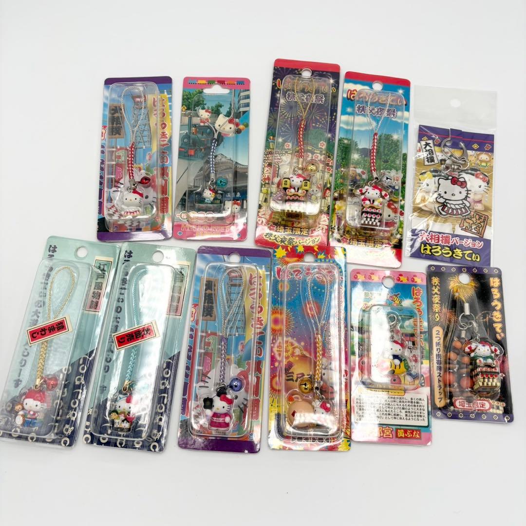 ご当地 ハローキティ ストラップ ボールペン ピンズ 大量 103個 まとめ