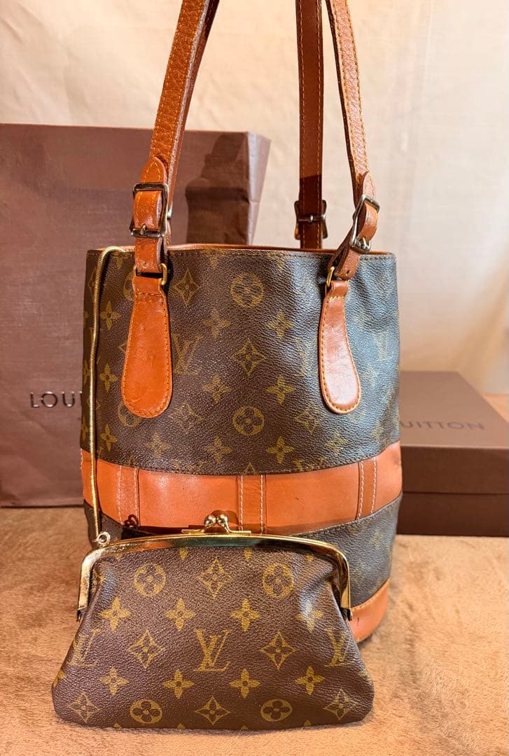 LOUIS VUITTON　ショルダーバッグ　バケツ型　USA製 LOUIS VUITTON】【バケツ型バッグ】ルイヴィトン『モノグラム バケット