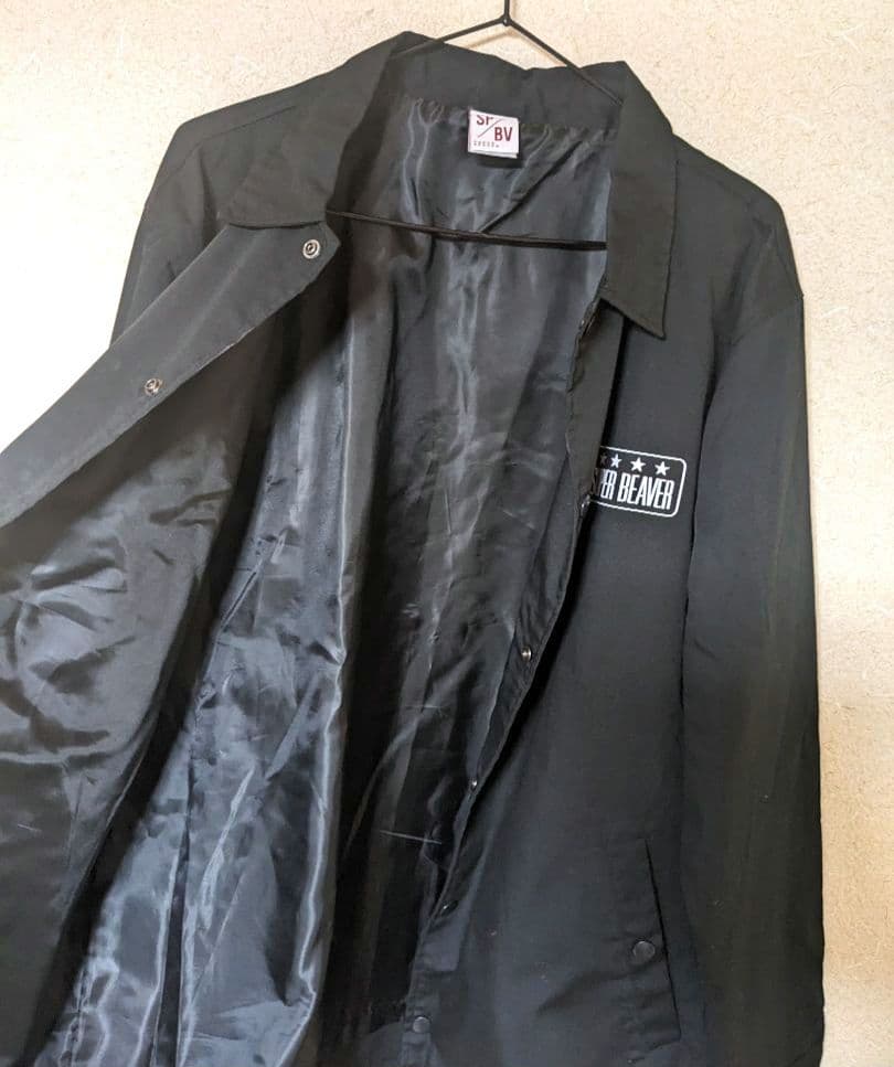 SUPER BEAVER コーチジャケット 美品 ナイロンジャケット 黒 廃盤