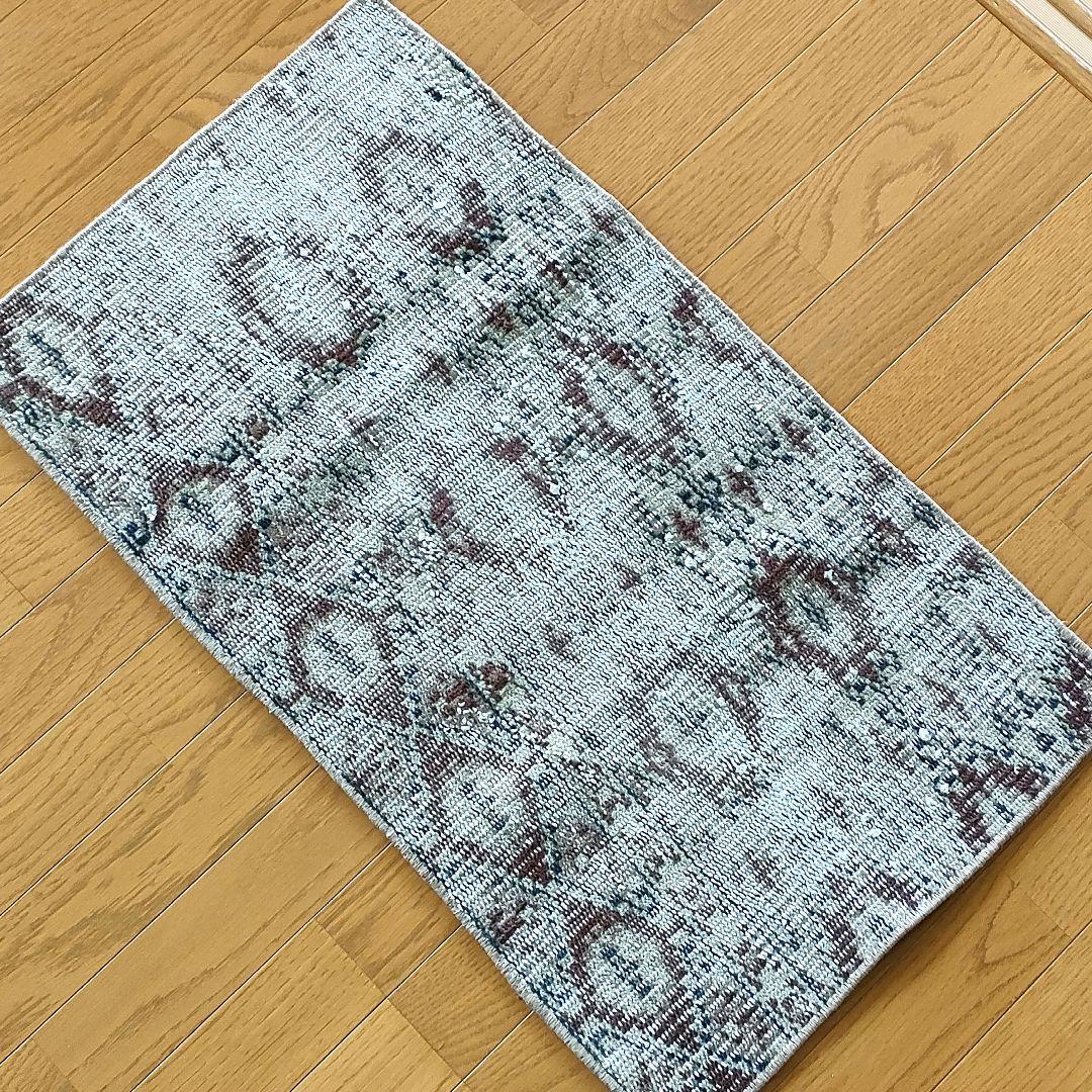 トルコ ヴィンテージラグ レッド系 80×46cm - メルカリ