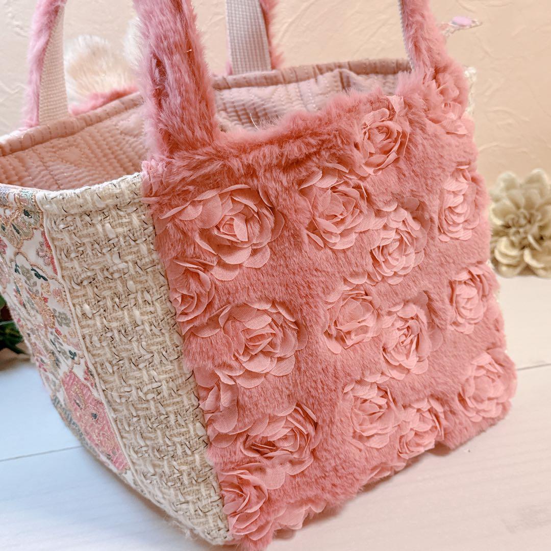 ☆*☆様 コヤンイサムチョン♡新作♡薔薇ファー×インド刺繍ルミ