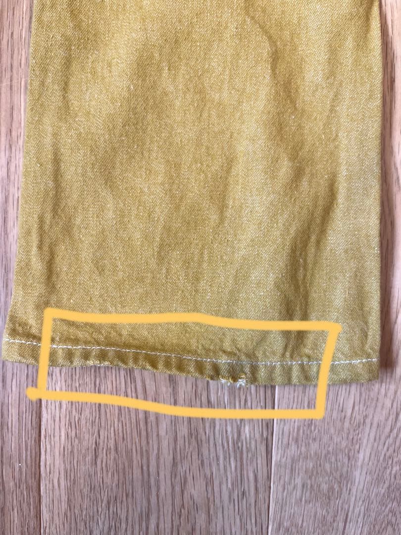 misha&puff フレアデニム イエロー 4yサイズ